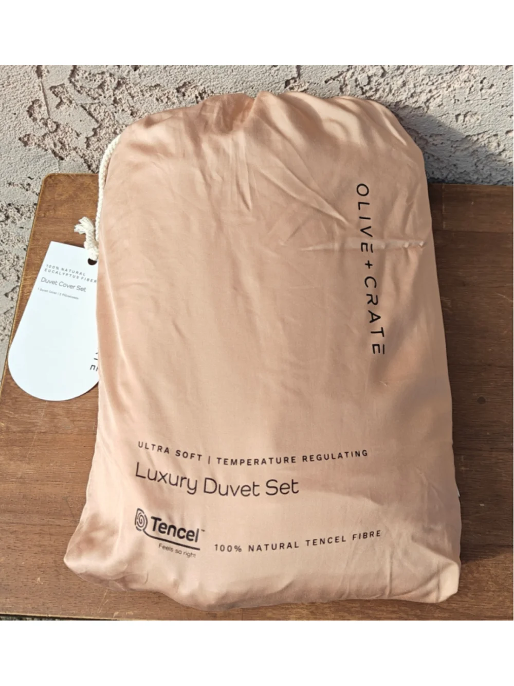 OLIVE & CRATE EUCALYPTUS - KING DUVET COVER SET Terracotta Clay